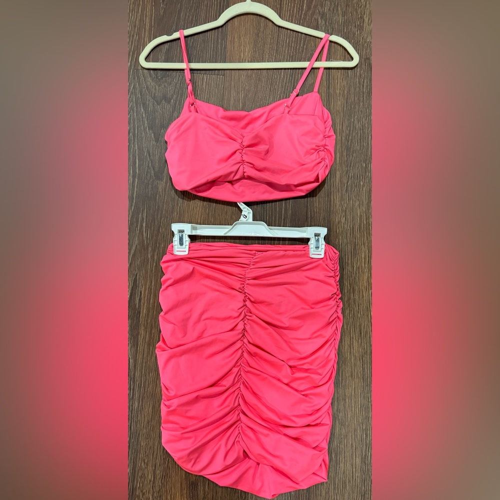 Las Vegas, Miami, Night on the town 2 piece outfit- bright pink